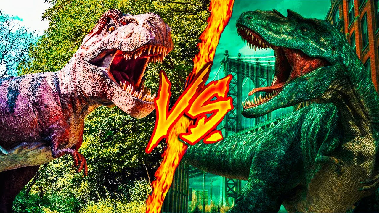 TYRANNOSAURUS REX VS. GIGANOTOSAURUS || MCPLAY