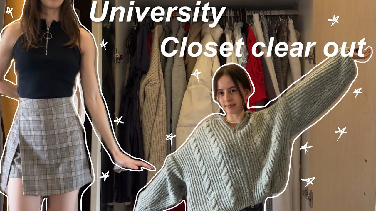 WARDROBE DECLUTTER | closet cleanout as someone with minimal clothing  