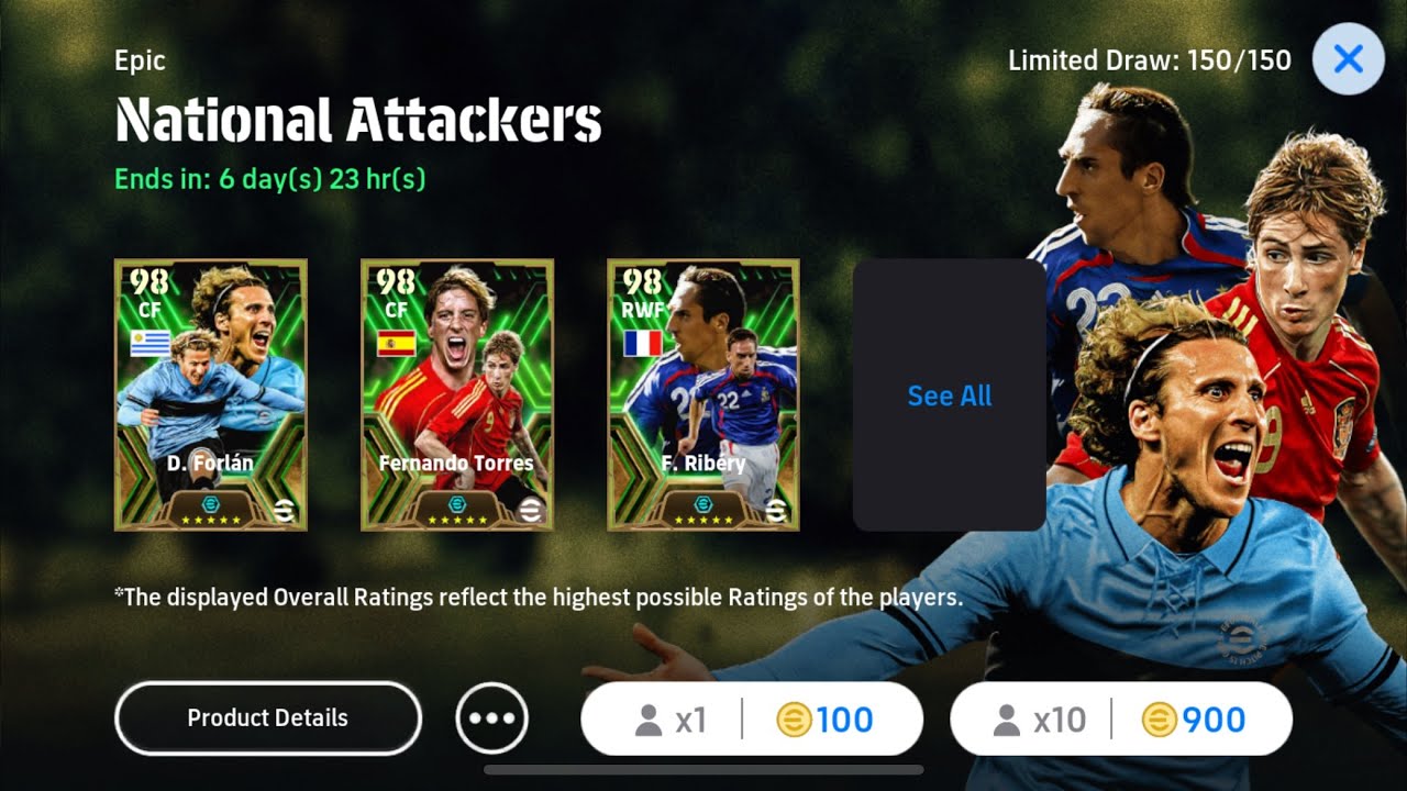Crazy Pack ❤️ || National Attackers Pack Opening || Ribery + Forlan + Torres 🔥 || Konami Looted Me 🥲