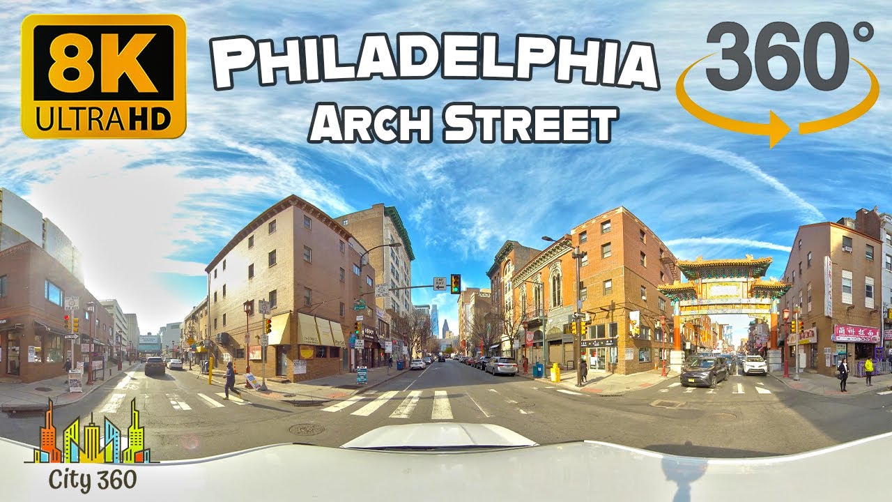 Philadelphia - Arch Street - VR 360 8K Video