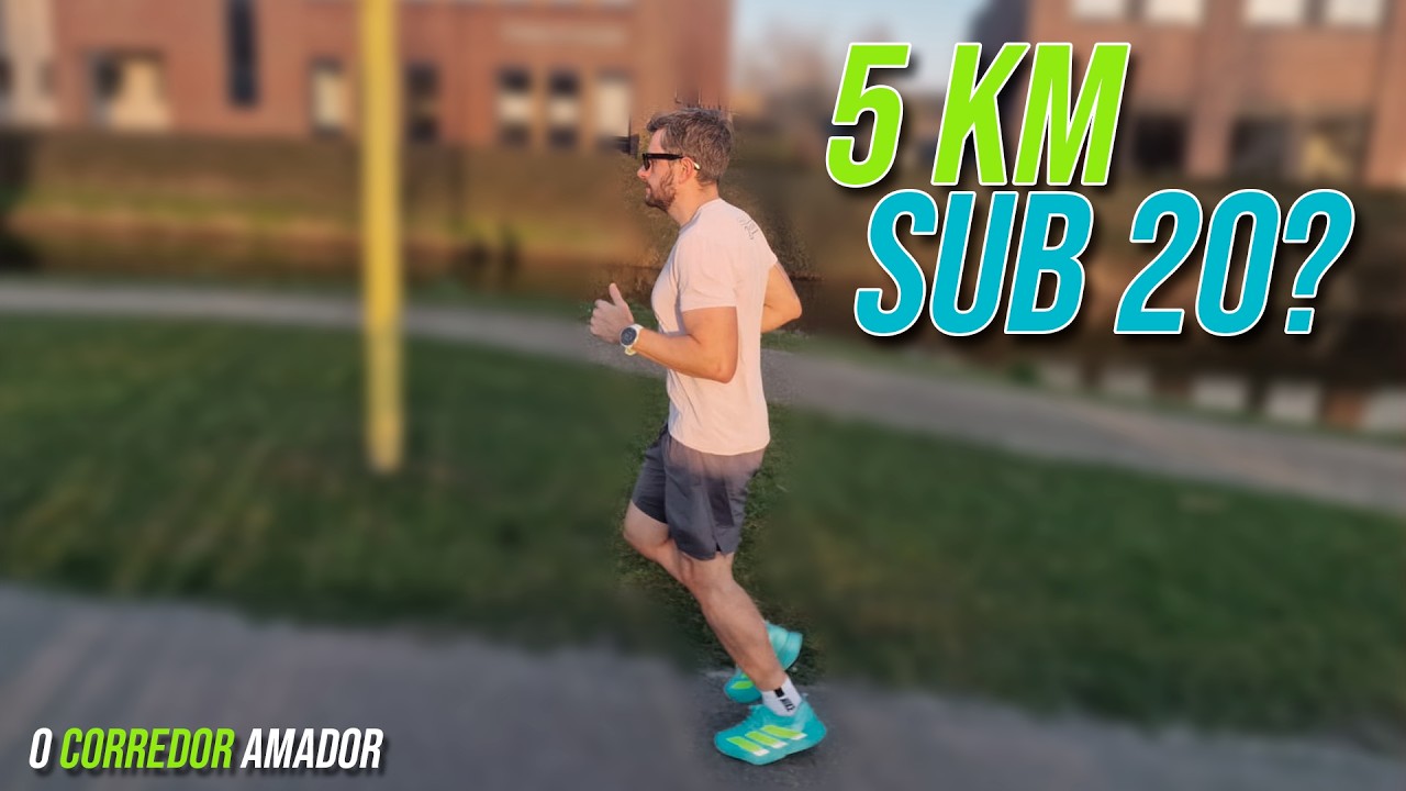 SERÁ QUE VOU CORRER 5KM SUB 20? #treino #corrida #adidas #rayban