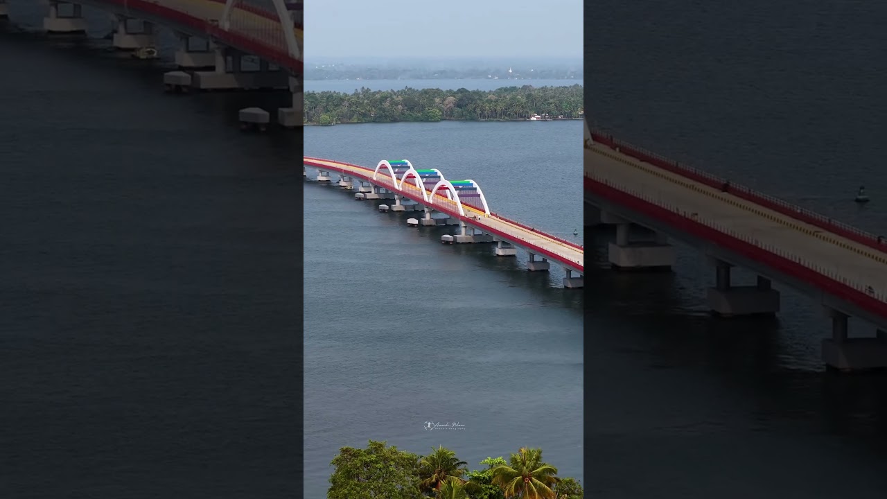 Perumbalam Bridge 🤍🍃 #alappuzha #cherthala #ldf #trending