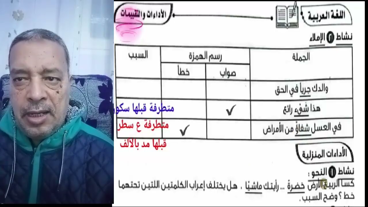 حل تقييمات الاسبوع الثاني من كتاب التقييمات عربي للصف الاول الاعدادي الترم الثاني