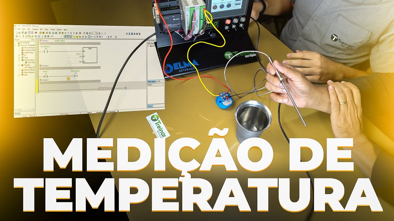 Como Configurar Entrada Analógica no CLP para Medição de Temperatura | Termopar