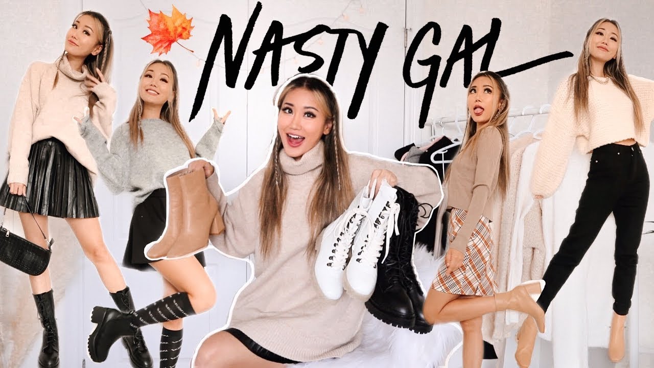 Huge NASTY GAL Fall Try On Haul ft   *MUST-HAVE fall boots!*