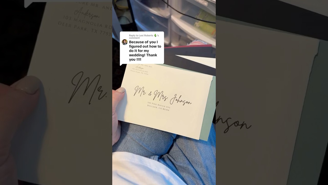 PRINT wedding envelopes at home