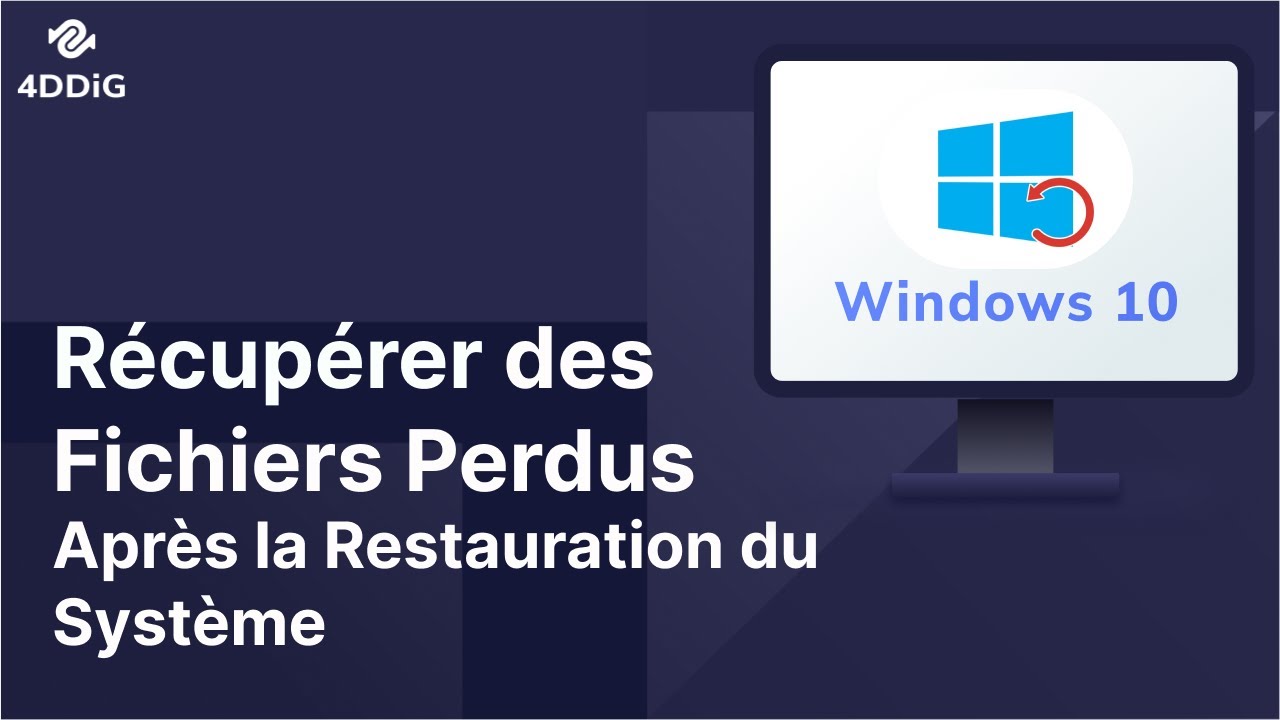 Comment Récupérer des Fichiers Perdus Après la Restauration du Système ?