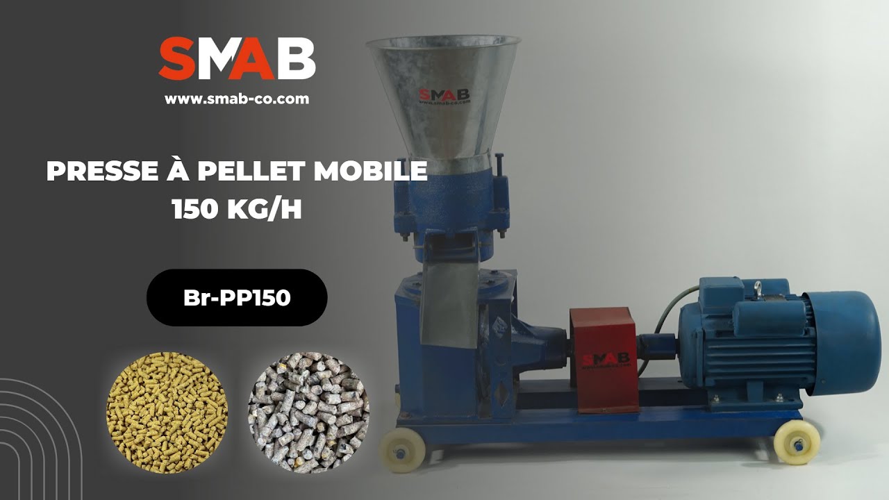 Presse &agrave; pellet mobile 150 Kg/H