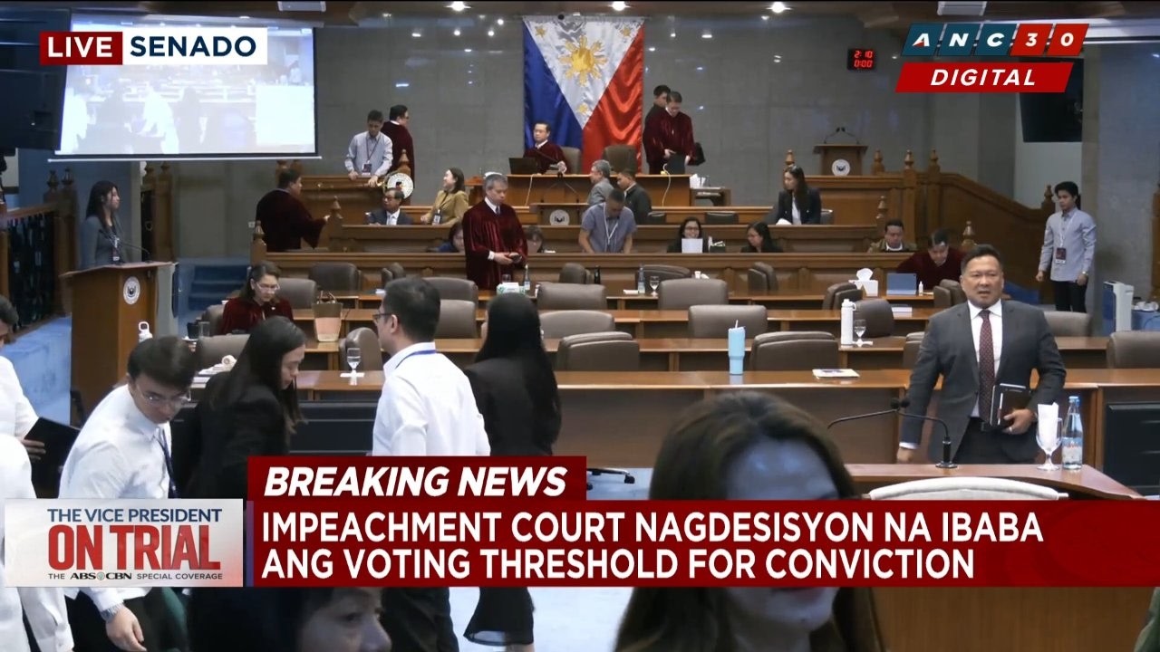 MOMENT: Impeachment court ends Day 29 of VP Sara trial by lowering conviction threshold | ANC