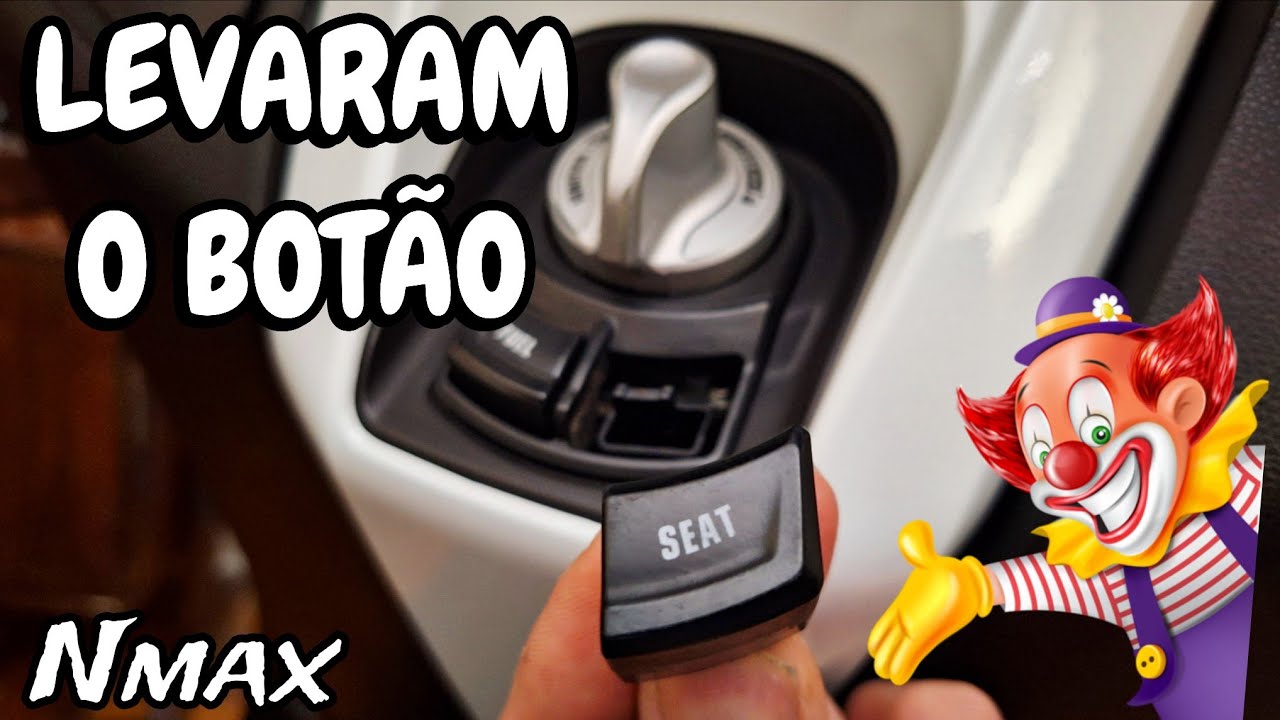 Cuidado - Botão do banco Nmax e outras - levaram tudo. Veja como isso é frágil. #nmax