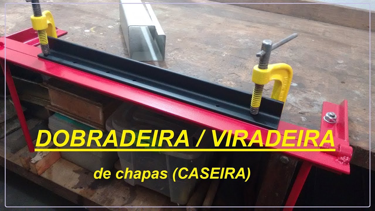 Dobradeira (viradeira) de chapas caseira
