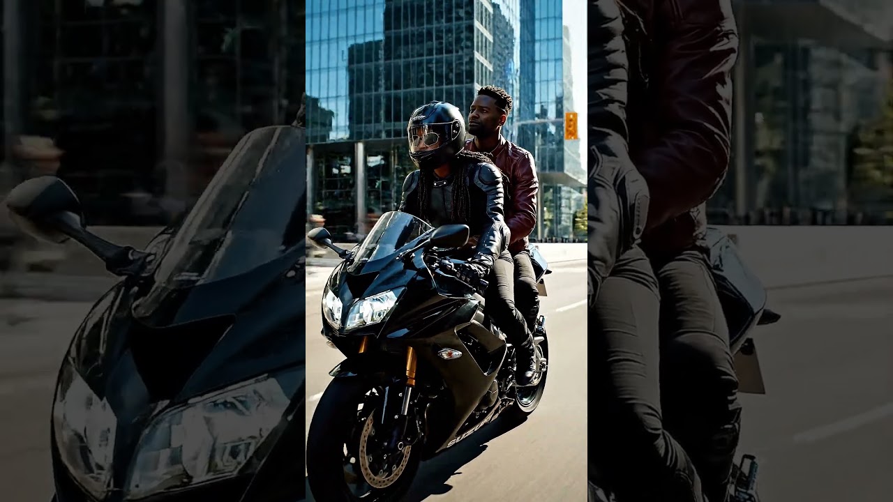 Through the City Streets 🏍️✨ Urban Ride Adventure | Stylish Biker Girl in the City 🌆🔥