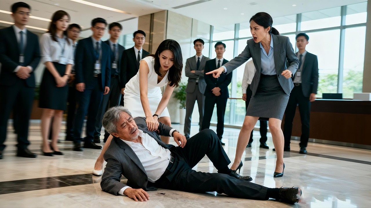 灰姑娘在電梯口救下被推倒的老人，他竟是總裁的親爺爺!總裁發現女孩原来是三年前的閃婚對象，當場把她接回豪門寵愛！#短劇#甜寵#shortfilm #先婚后爱 #drama #chinesedrama