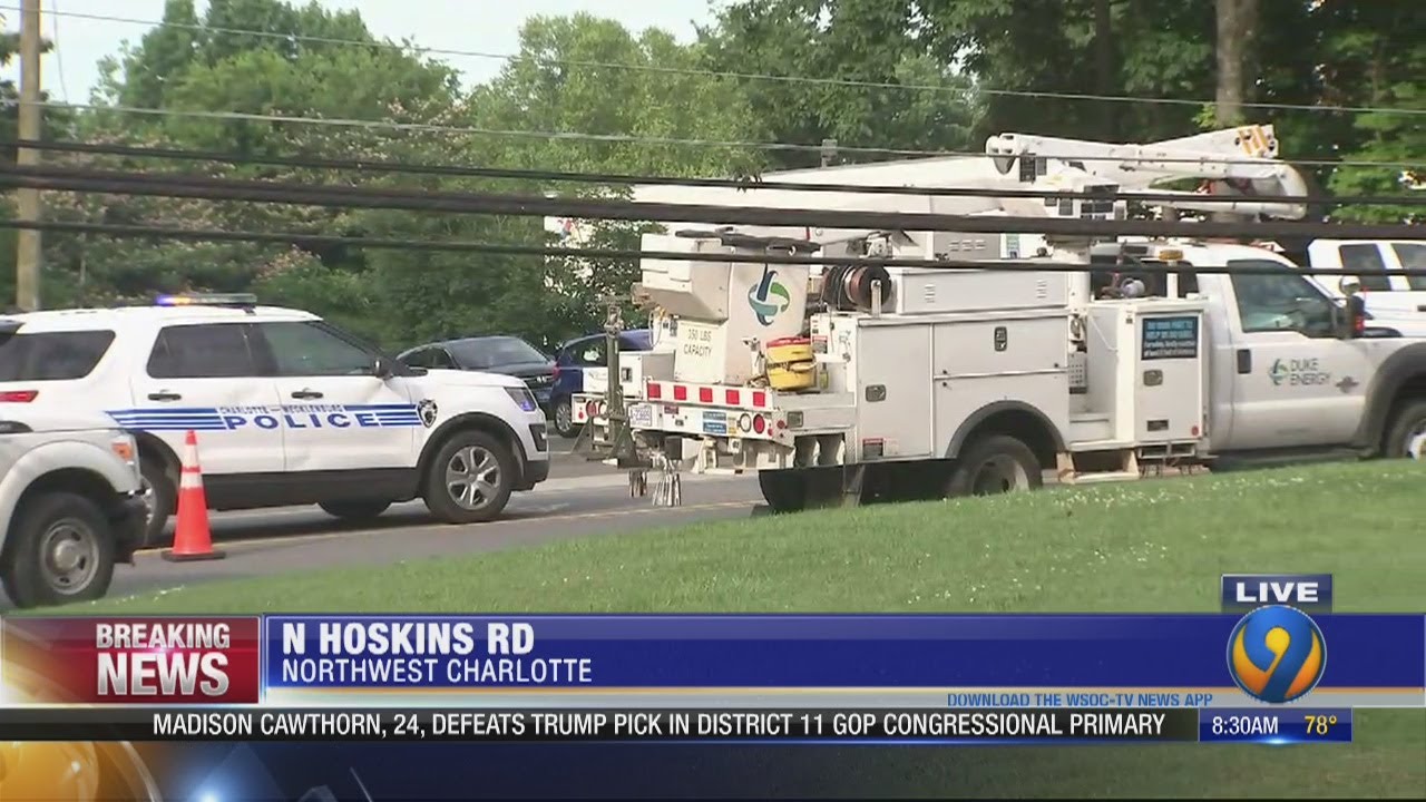 Duke Energy technician killed while crews fix power pole in northwest Charlotte