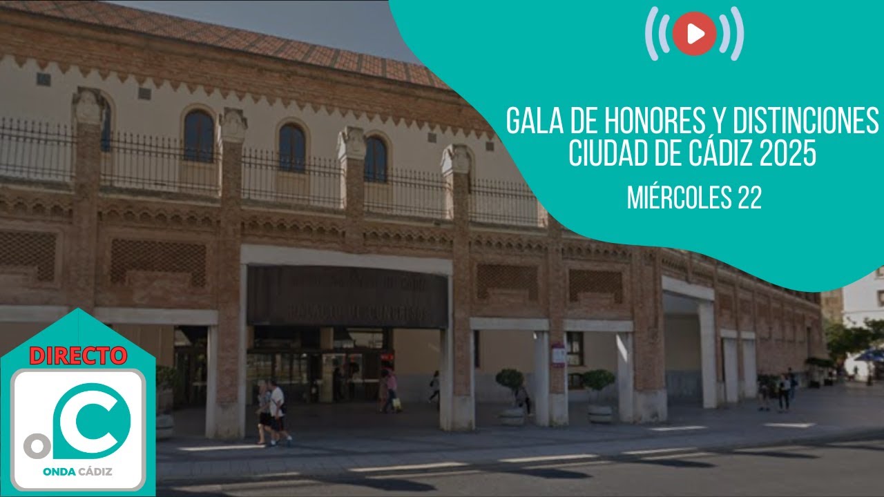 GALA DE HONORES Y DISTINCIONES CIUDAD DE C&Aacute;DIZ 2025