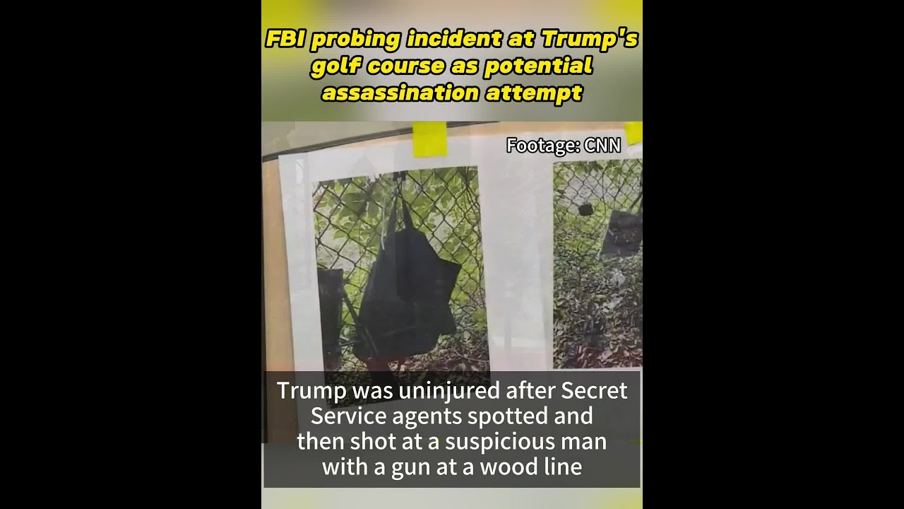 FBI probing incident at Trump's golf course as potential assassination attempt