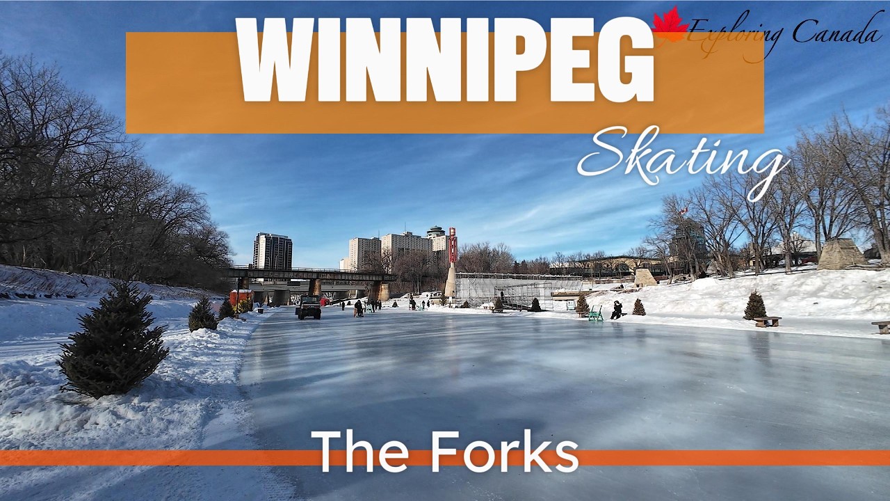 Winnipeg Winter: Skating on Red River | Part 1 | 4K Video