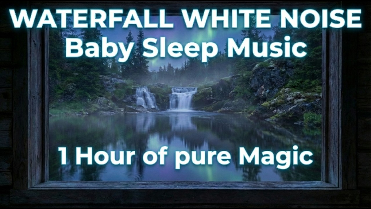 White Noise Waterfall Sounds • Instant Baby Deep Sleep • Soothing Instrumental Songs
