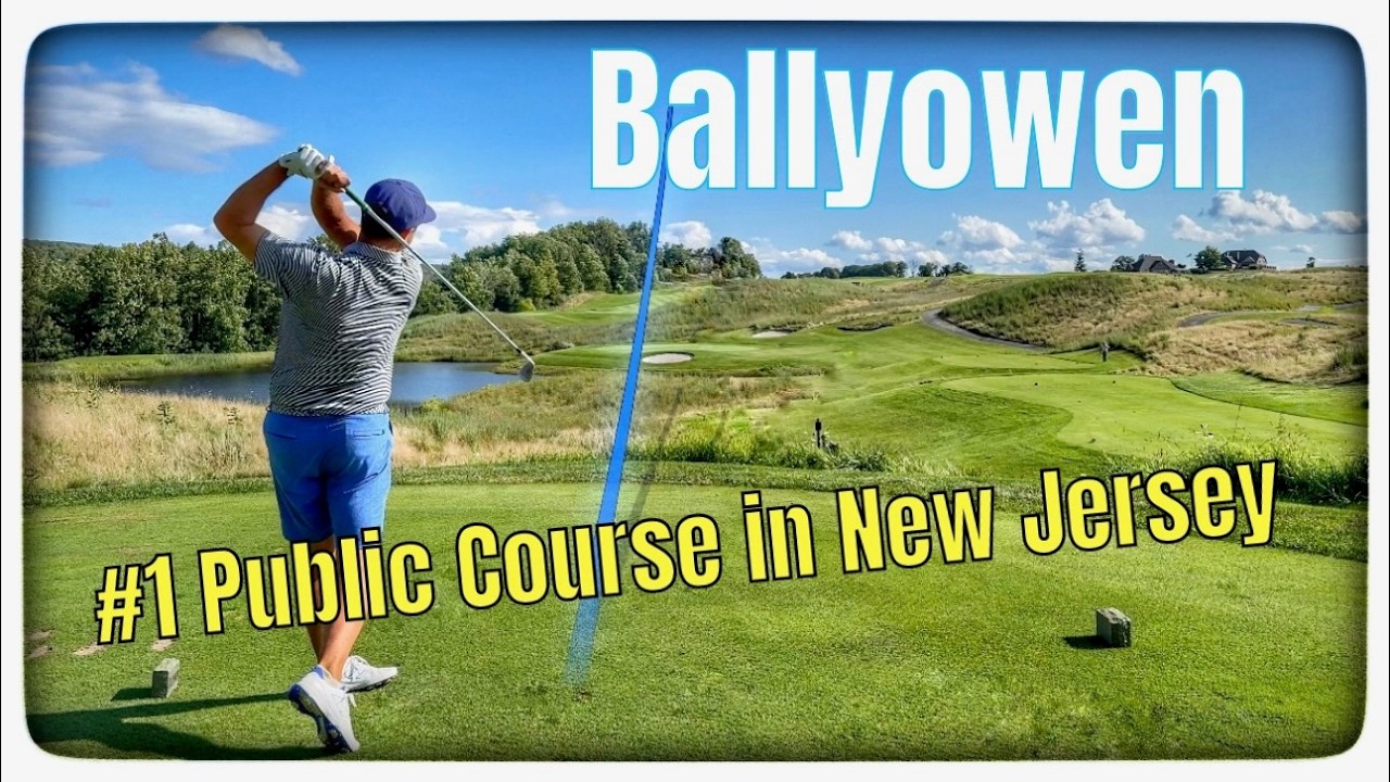 Все 18 ЛУНОК на ЛУЧШЕМ общественном ПОЛЕ ДЛЯ ГОЛЬФА в Нью-Джерси BALLYOWEN GOLF CLUB!!