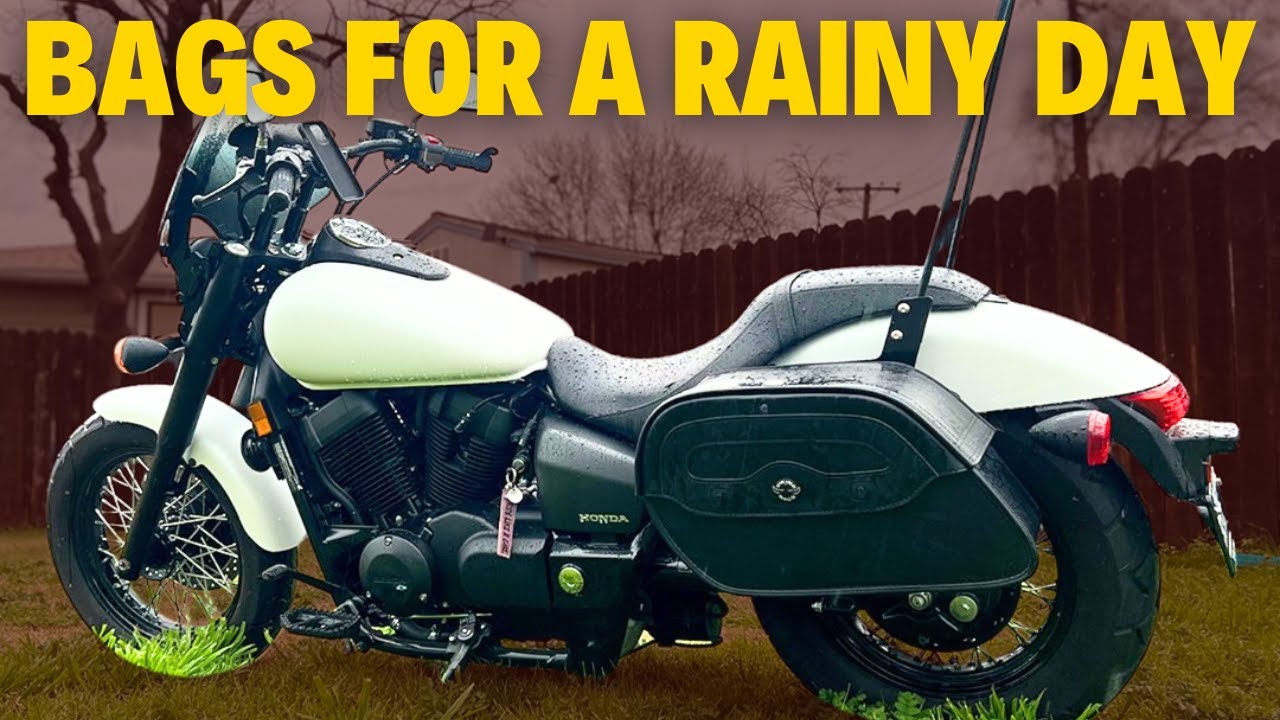 Best Watertight Honda Shadow Phantom Leather Motorcycle Saddlebags