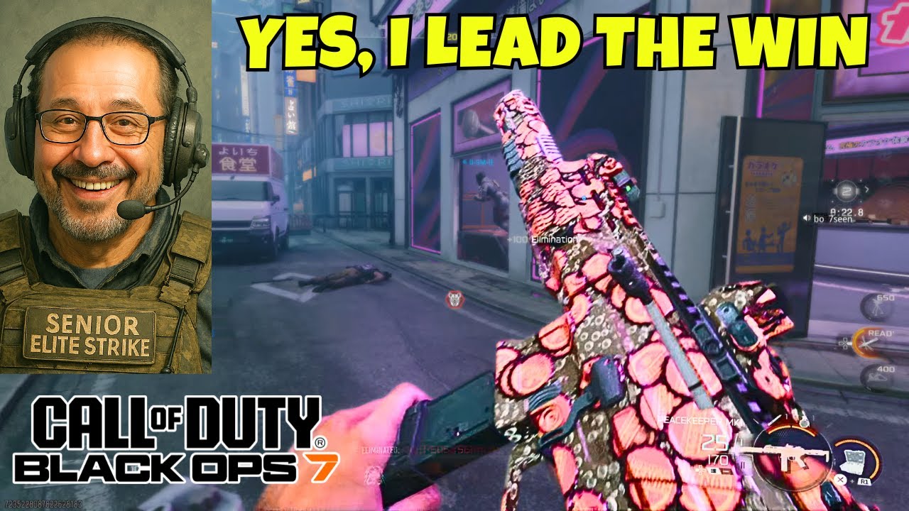 Senior Gamer Carrying the Team in BO7 Multiplayer