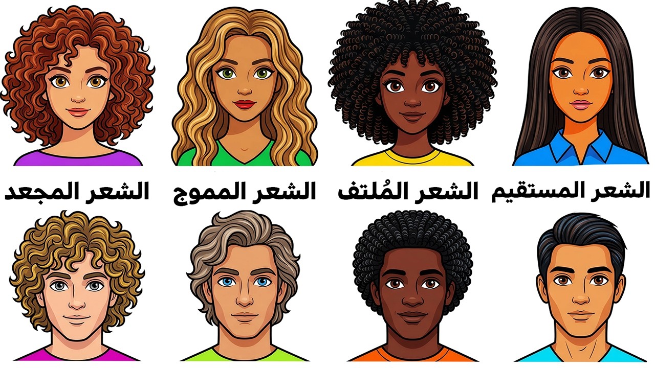 كل الاسرار الخفية لنوع شعرك وشرح مفصل لكل ميزة
