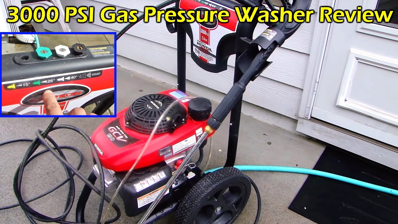 Pressure Washing Back Patio - Simpson 3000 PSI Gas Pressure Washer - Honda Engine