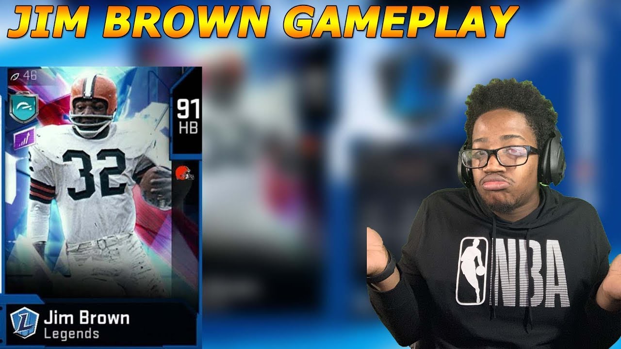 JIM BROWN IS A TANK! MADDEN 20  ULTIMATE TEAM JIM BROWN GAMEPLAY