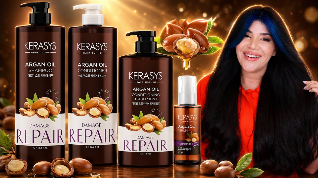 ✨KERASYS NOVA ARGAN OIL:Nutrição profunda para cabelos extremamente ressecados