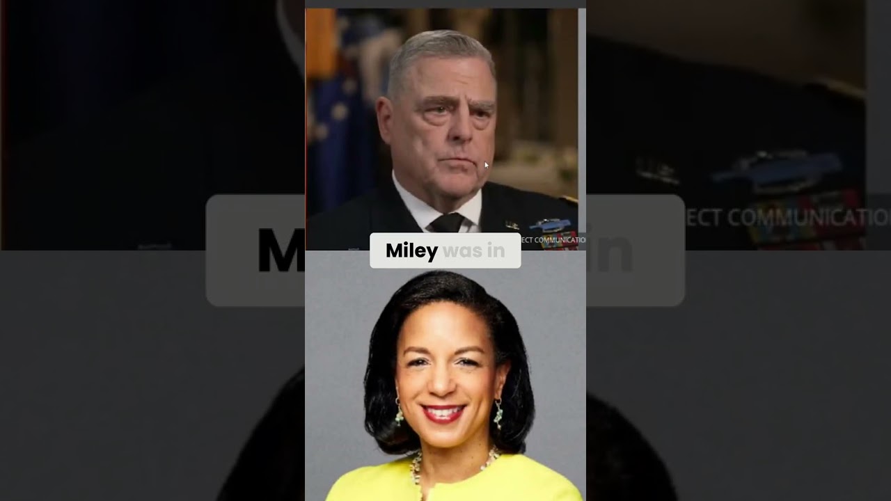 Miley's Communication with Susan Rice Before January 6: Shocking Revelations