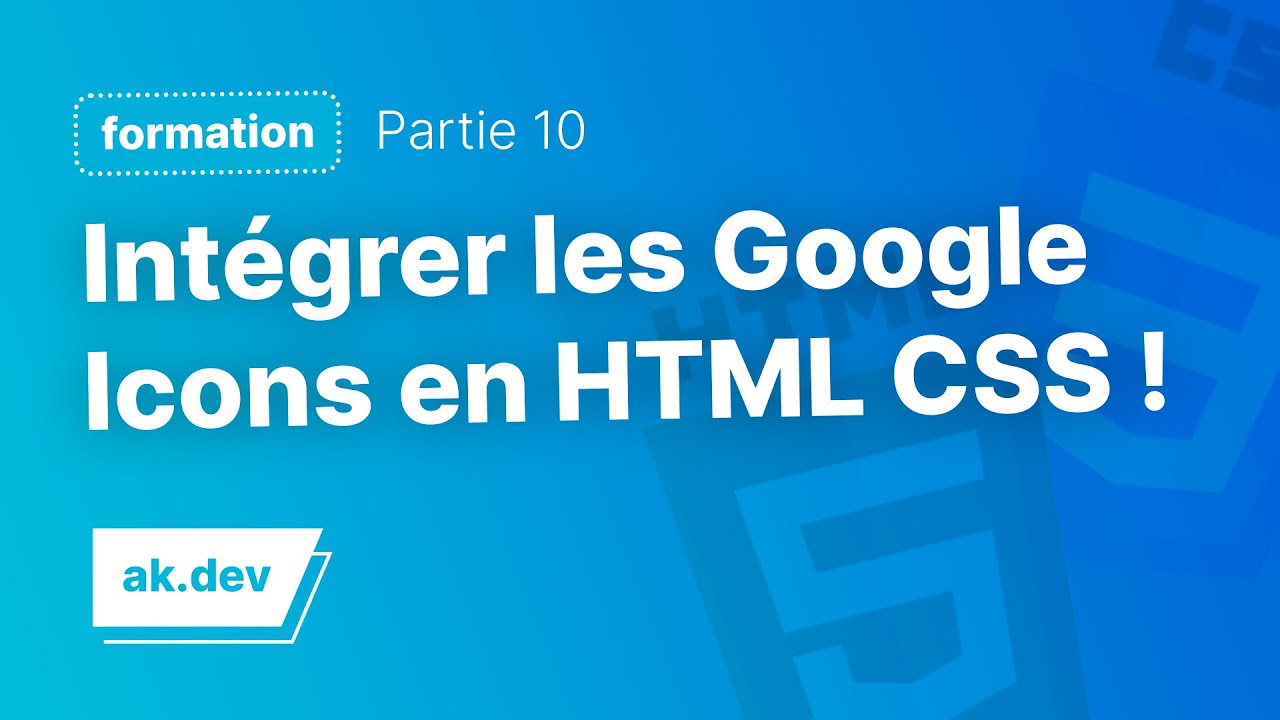Intégrer les Google Material Icons facilement en HTML & CSS !