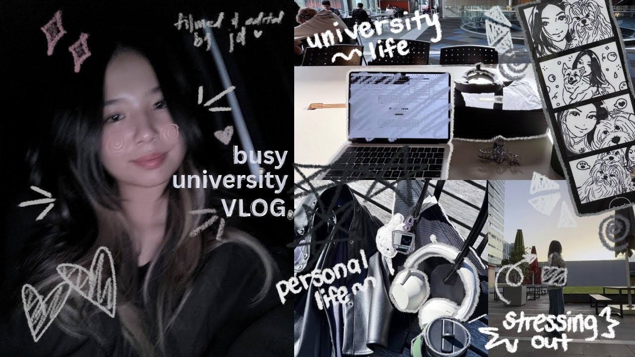 busy university VLOG 📂💻 uni/life balance, stressing out, etc.