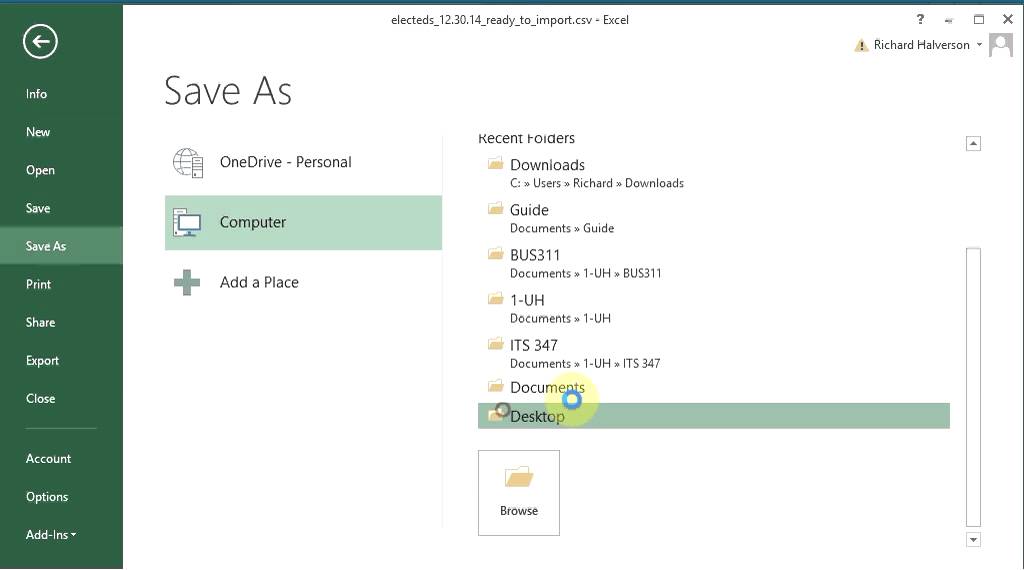 Import CSV to existing MySQL table using PhpMyAdmin