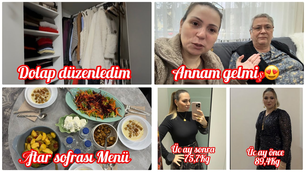 ❎KIM GELMİŞ ANAM GELMİŞ❎￼TAM 13,7Kg VERMİŞİM￼ | İFTAR MENÜSÜ | DOLAP DÜZENİM | VLOG