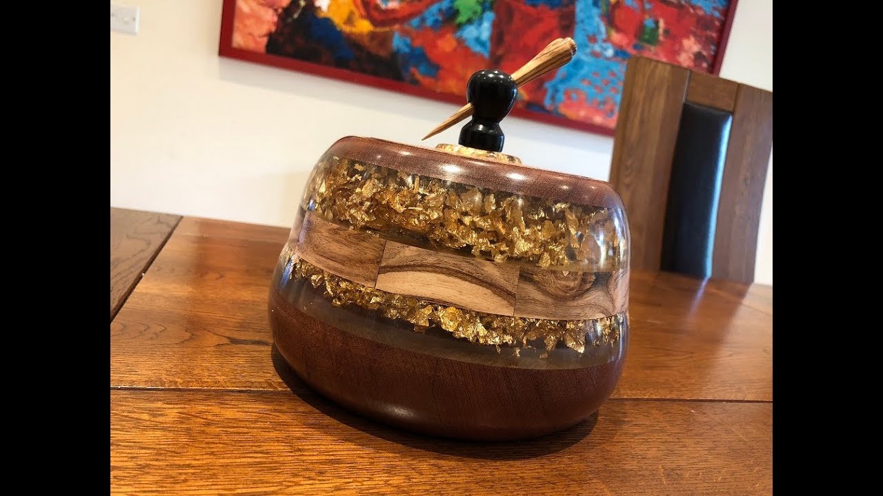Woodturning - Making a Gold Leaf Bowl!