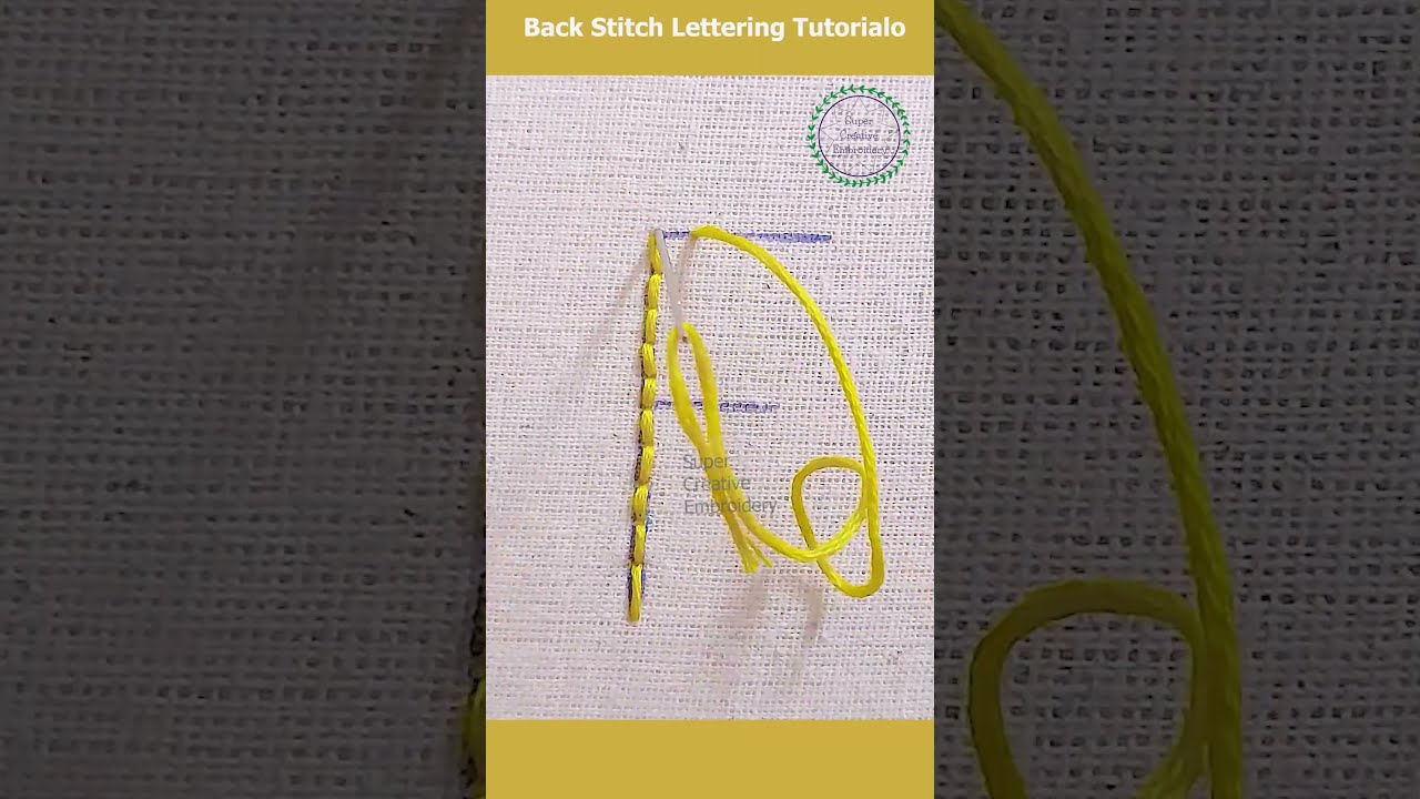 DIY Backstitch Lettering Tutorial Best Embroidery Stitch for Letters/ How to Hand Embroider Alphabet