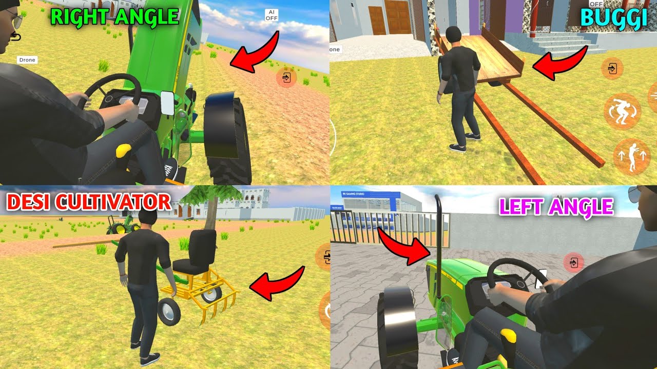 Desi Cultivator ओर बुग्गी Add हो गई in Indian Desi Life Simulator 3D || Indian Desi Life Simulator