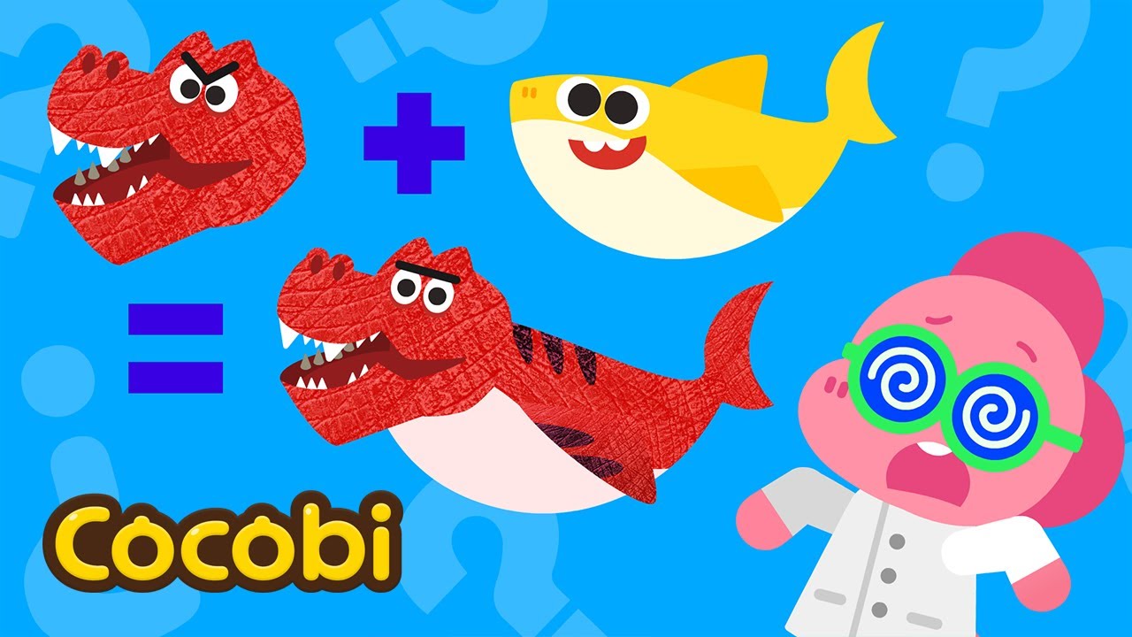 What if I Combine T-Rex with Baby Shark? + More BEST Fun Songs for Kids | Cocobi