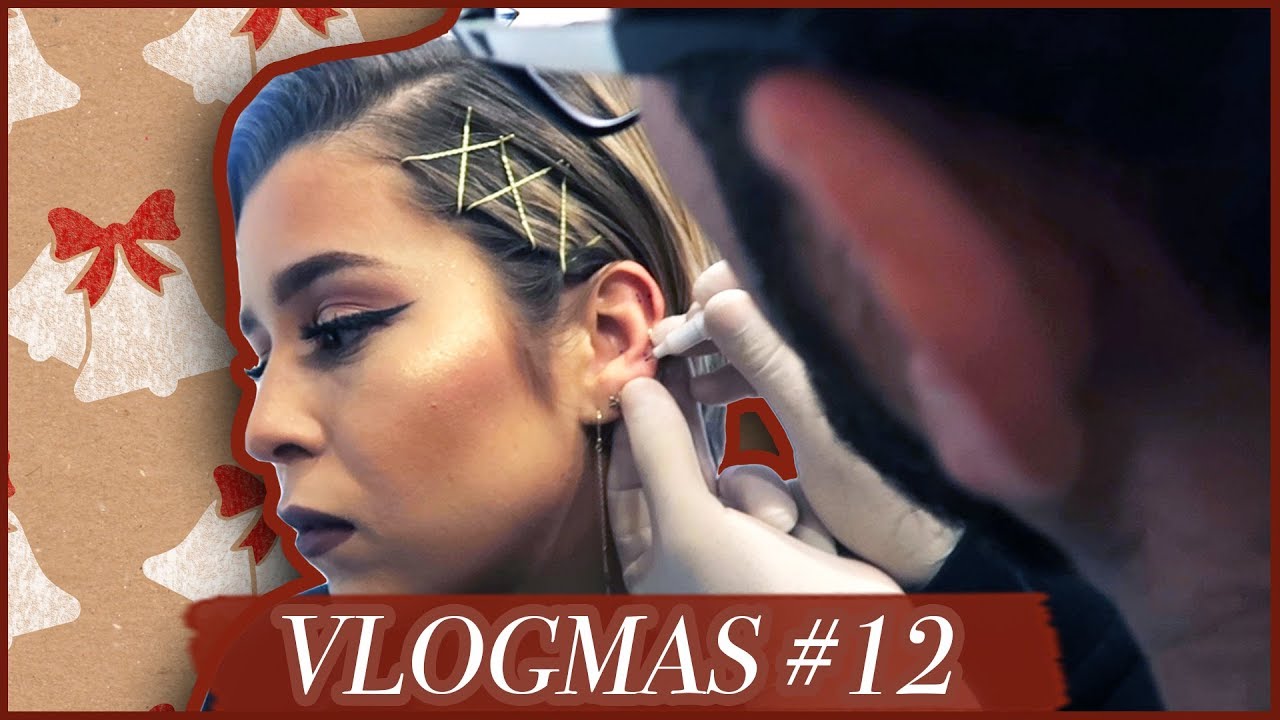 FIZ 3 PIERCINGS + JANTAR DE YOUTUBERS - VLOGMAS #12 | Inês Rochinha