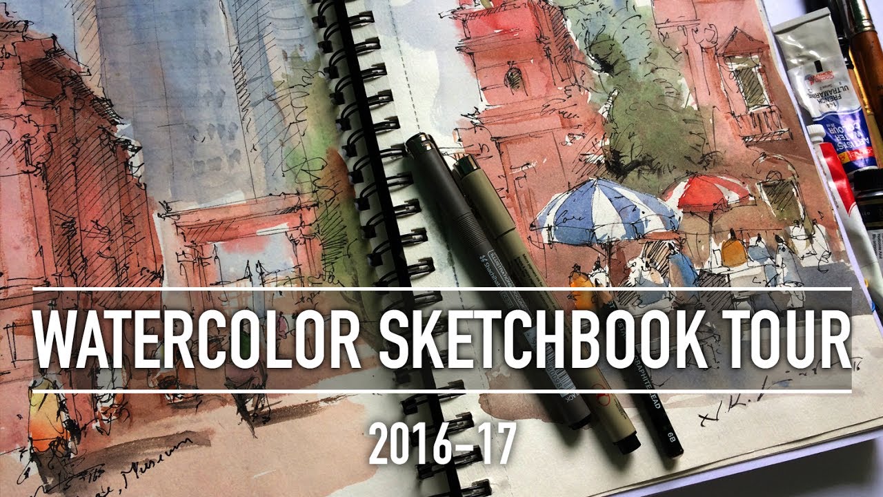 Watercolor Sketchbook tour 2016-17