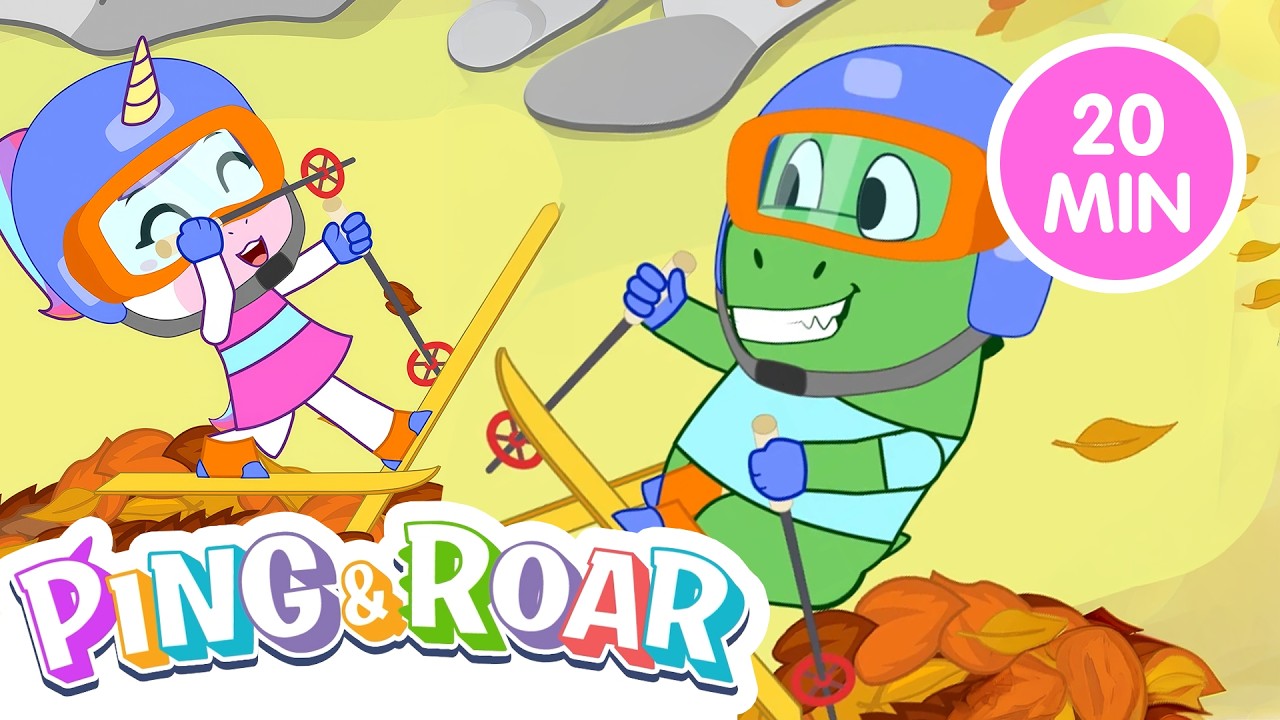 🦖🦄 Ping & Roar Playtime Blast | 20-Minute Dino & Unicorn Cartoon Compilation