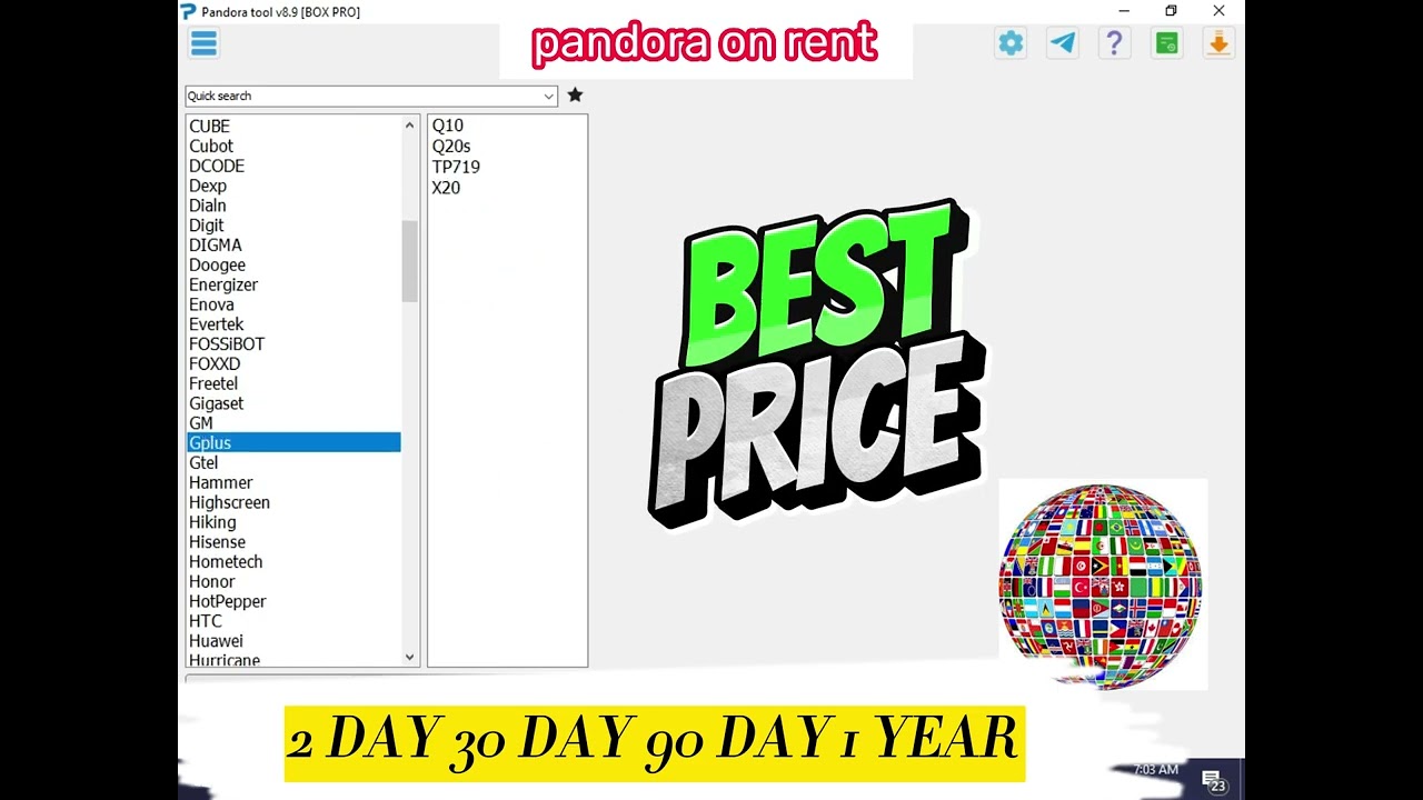 Pandora Online Activation ( 2 DAY 30 DAY 90 DAY  1 Year) New & Renewal Account