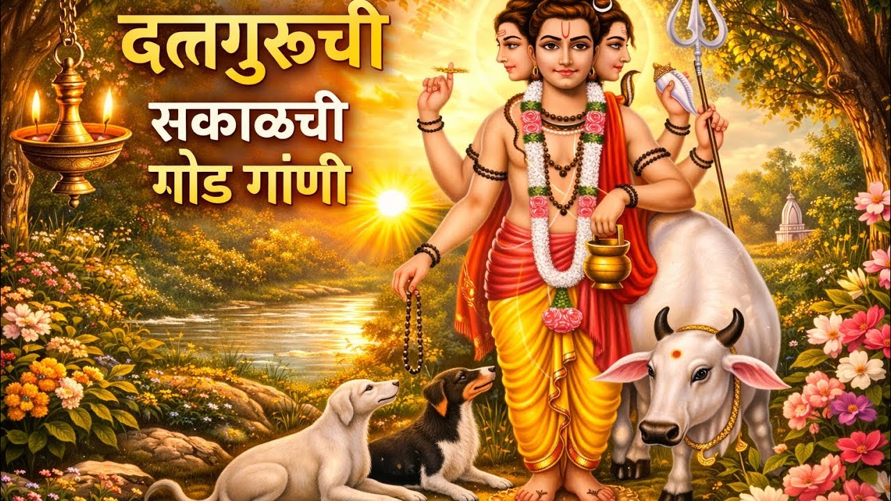दिवसाची प्रसन्न सुरुवात दत्तगुरूंच्या गाण्यांनी | Dattaguru Songs |Dattaguru Bhajans#dattanaad