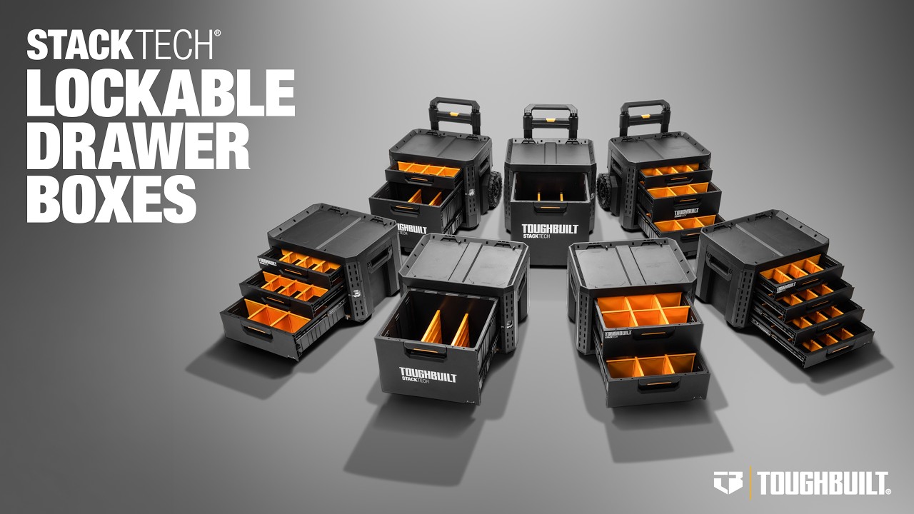 TOUGHBUILT StackTech® Lockable Drawer Boxes