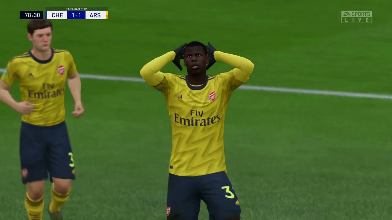 FIFA 20 Chelsea vs Arsenal Carabao Cup Final  12-12-2021
