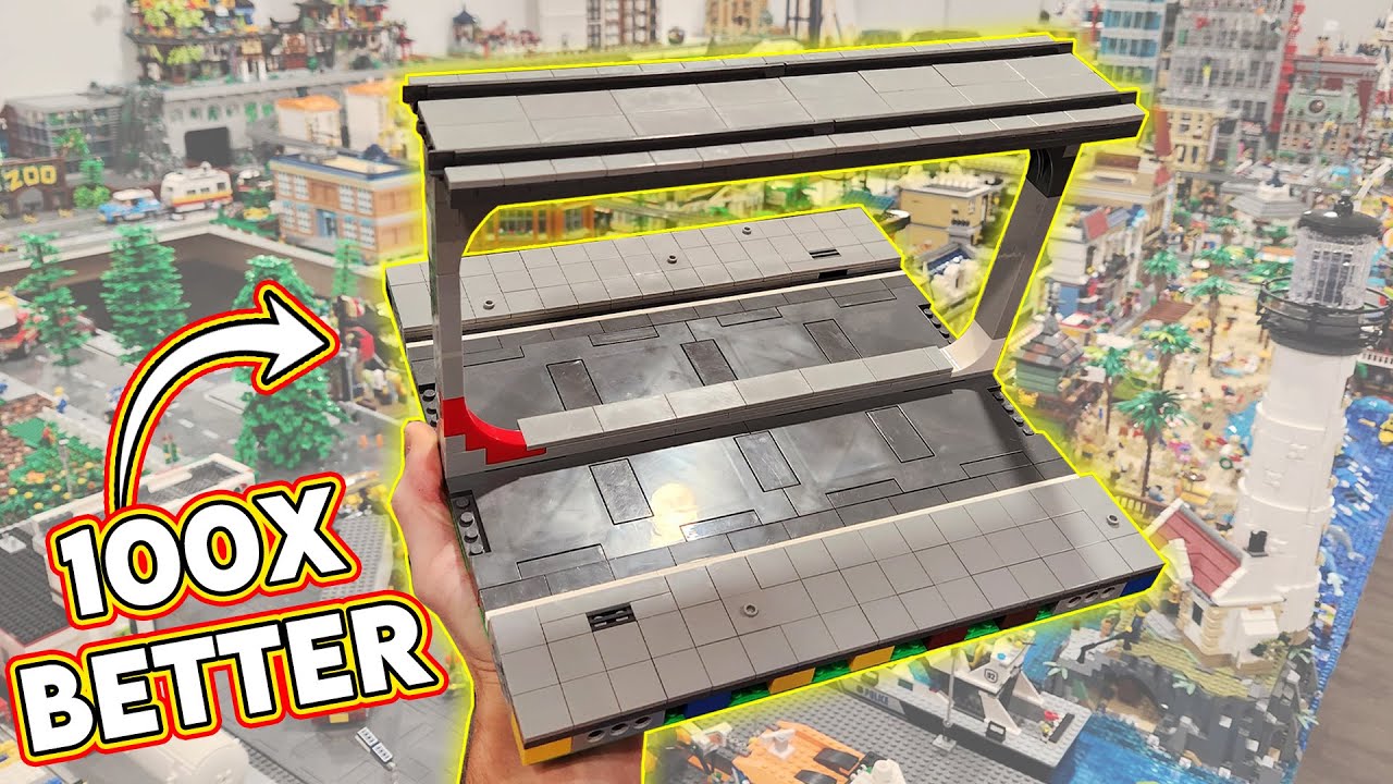 LEGO MILS Road with Raised Train Track & Improvement Ideas