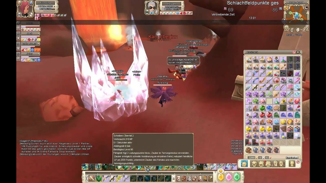 Grand Fantasia: Swizzie's/Celty's Comeback - Feuerarena lv 81-90 (3) - Firewing