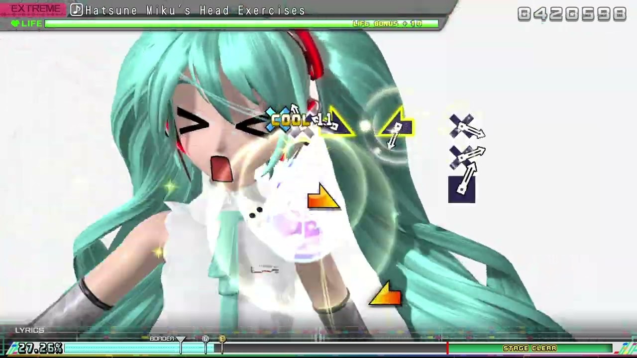 Hatsune Miku's Head Exercises | Project Diva Mega Mix+ (Eden Project Mod) | Extreme