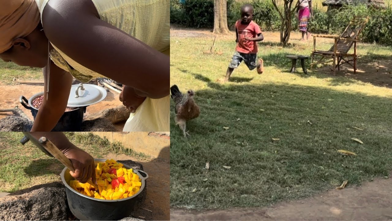 LIVING A SIMPLE LIFE IN AFRICAN VILLAGE IN UGANDA 