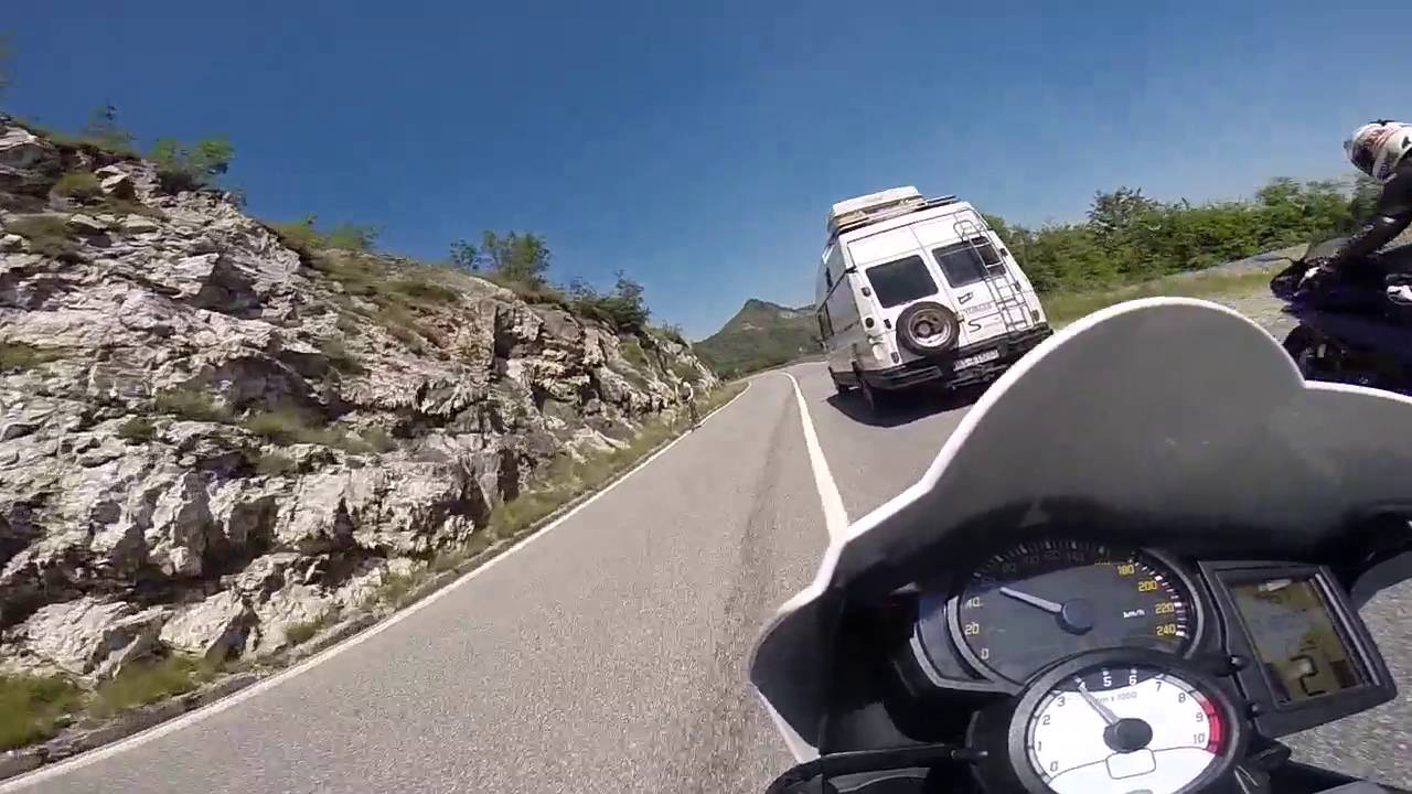 on board gopro BMW F 800 R coste saint eusebio Brescia